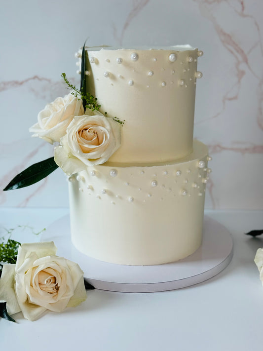 Pearl Buttercream Cake