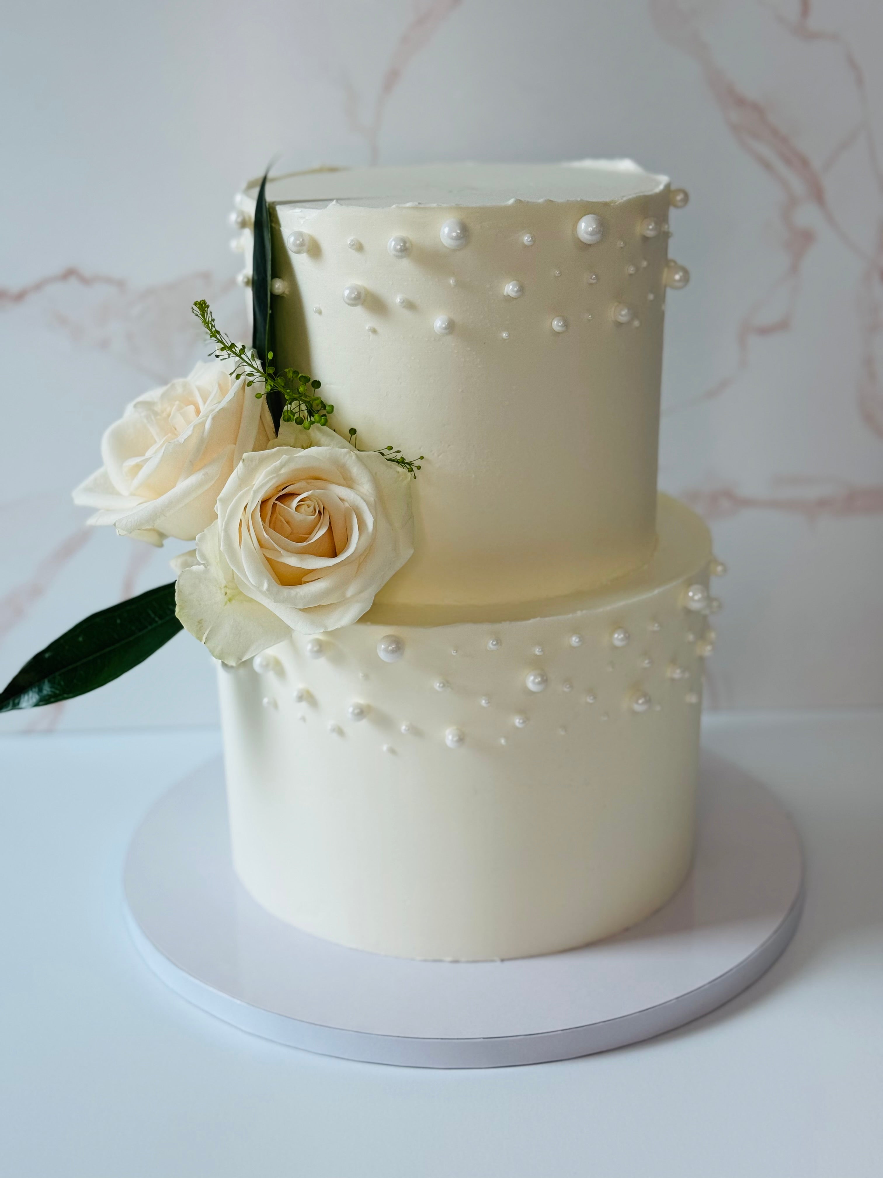 Pearl Buttercream Cake